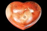 Colorful Carnelian Agate Heart #125739-1